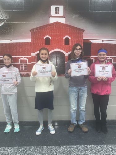 Students of the Month for November 2020 - Spencerville Middle School