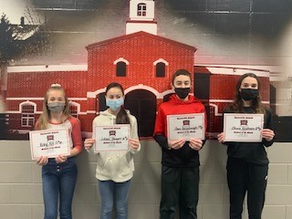 Students of the Month for January 2021 - Spencerville Middle School
