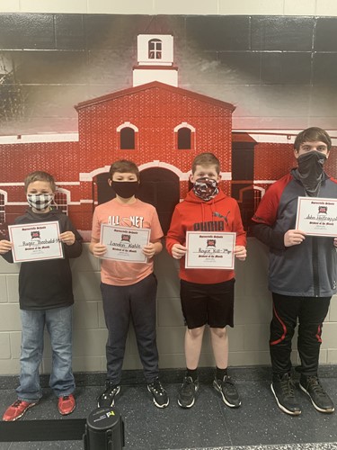 Students of the Month for February 2021 - Spencerville Middle School