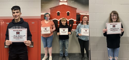 Students of the Month for March 2021 - Spencerville Middle School