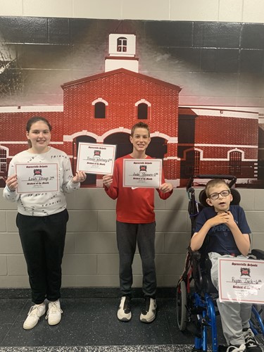 Students of the Month for April / May 2021 - Spencerville Middle School