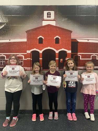K-4 Students of the Month, September 2020