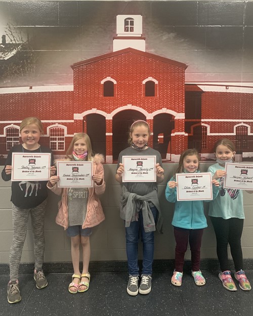 Students of the Month for March 2021 - Spencerville Elementary School