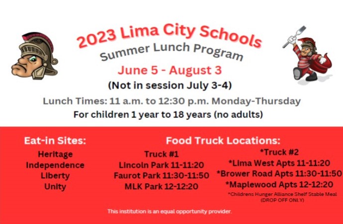 2023 Summer Lunch program