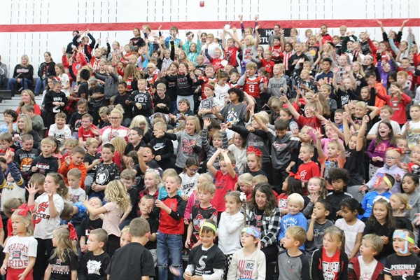 Pep Assembly - students
